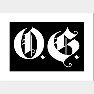 OG Original Gangster Gangsta O.G. Calligraphy Posters and Art